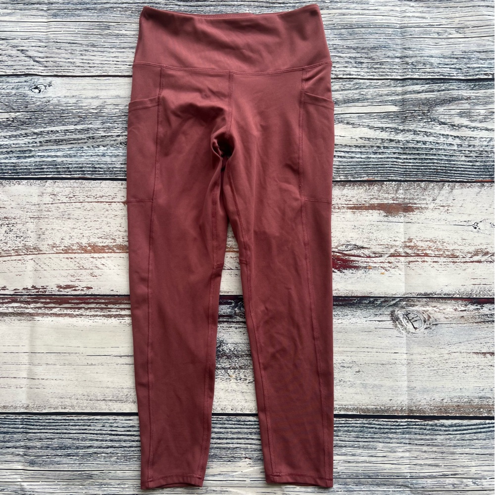 Zobha High-Waisted Mauve Leggings EUC